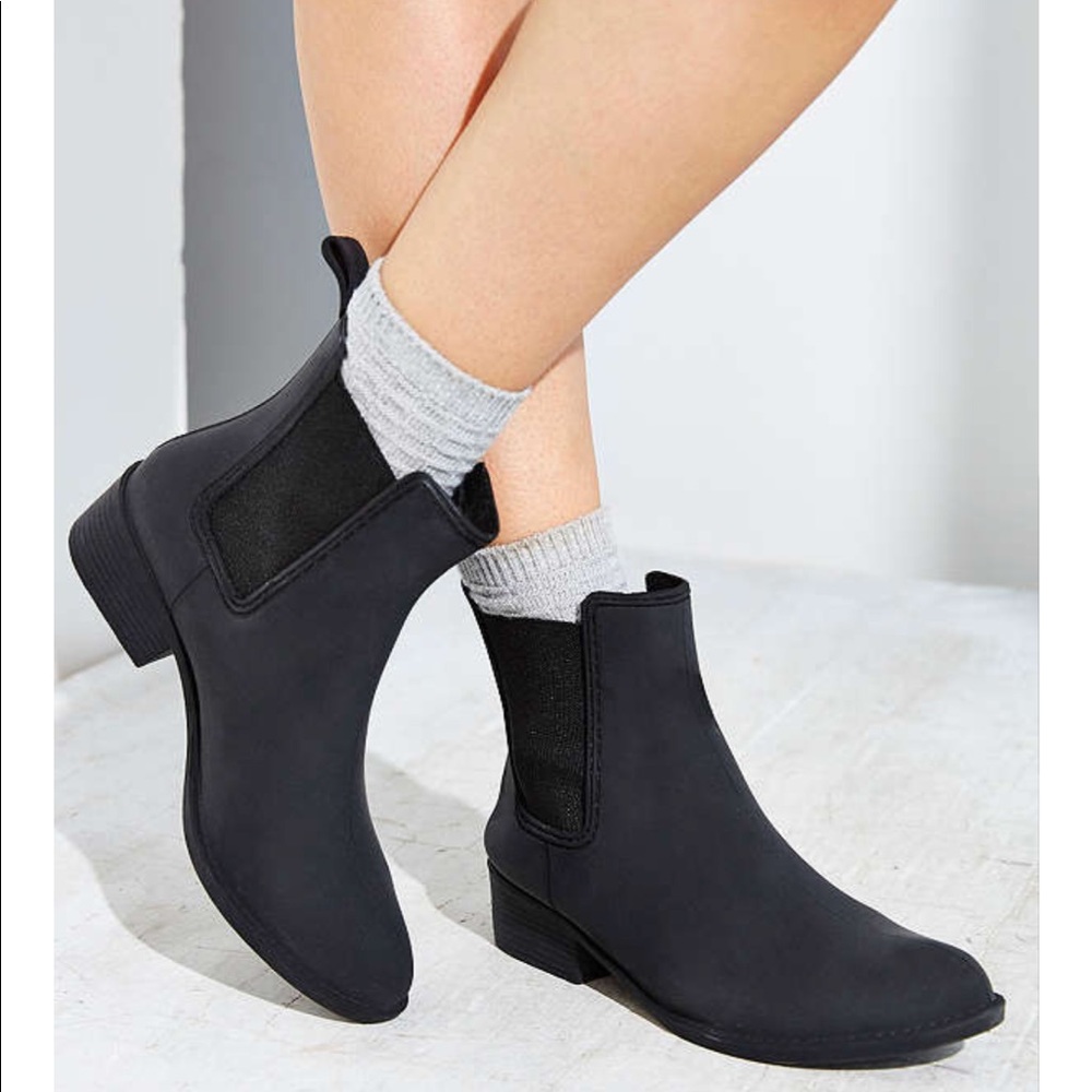 Jeffrey Campbell Stormy Matte Black Rain Boot